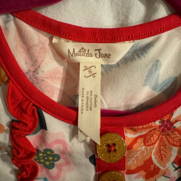 Matilda Jane - Talk About Floral Christmas Holiday Dress |Size 6| - Picture 3 of 3